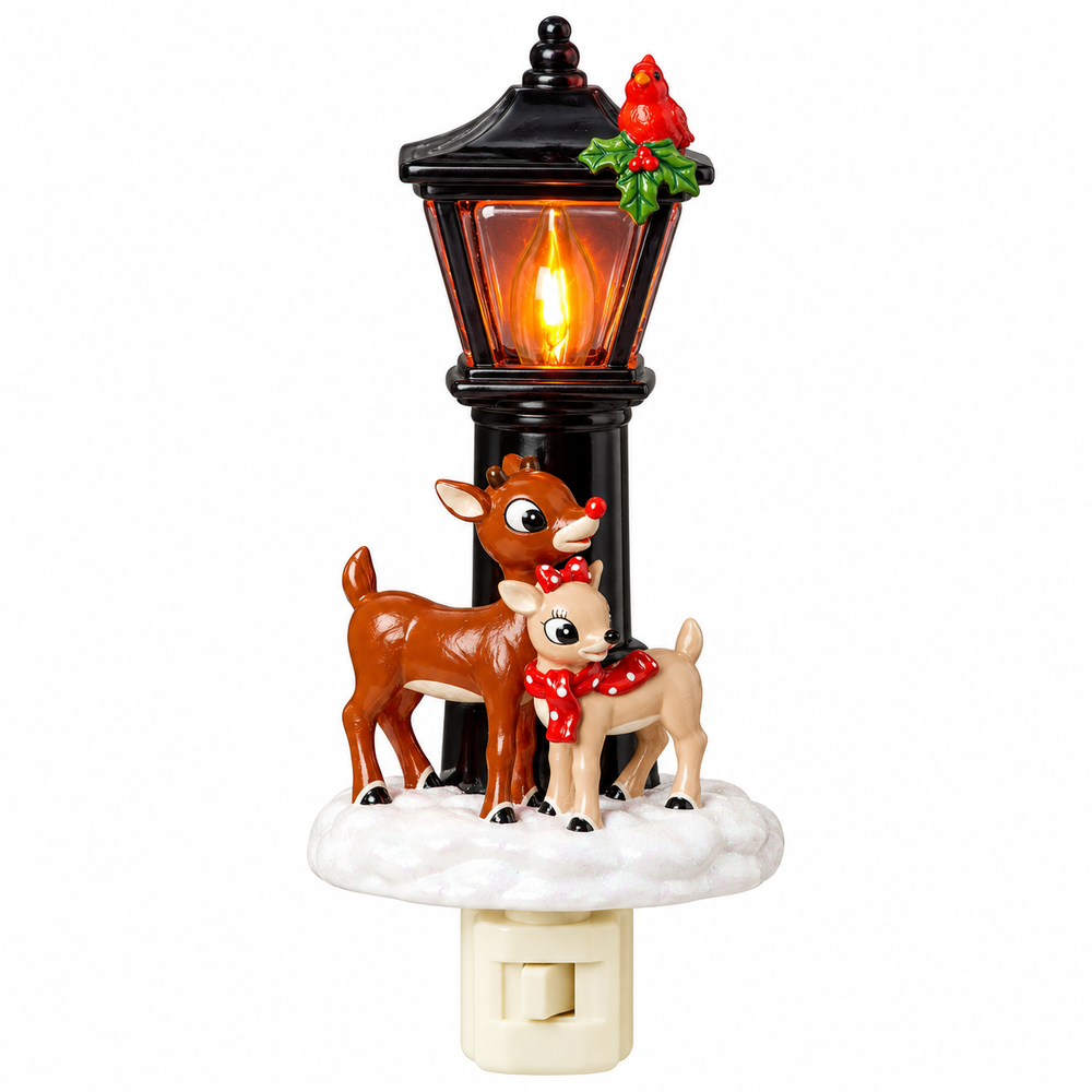 Nightlight - Rudolph & Clarice Under Flickering Lamppost