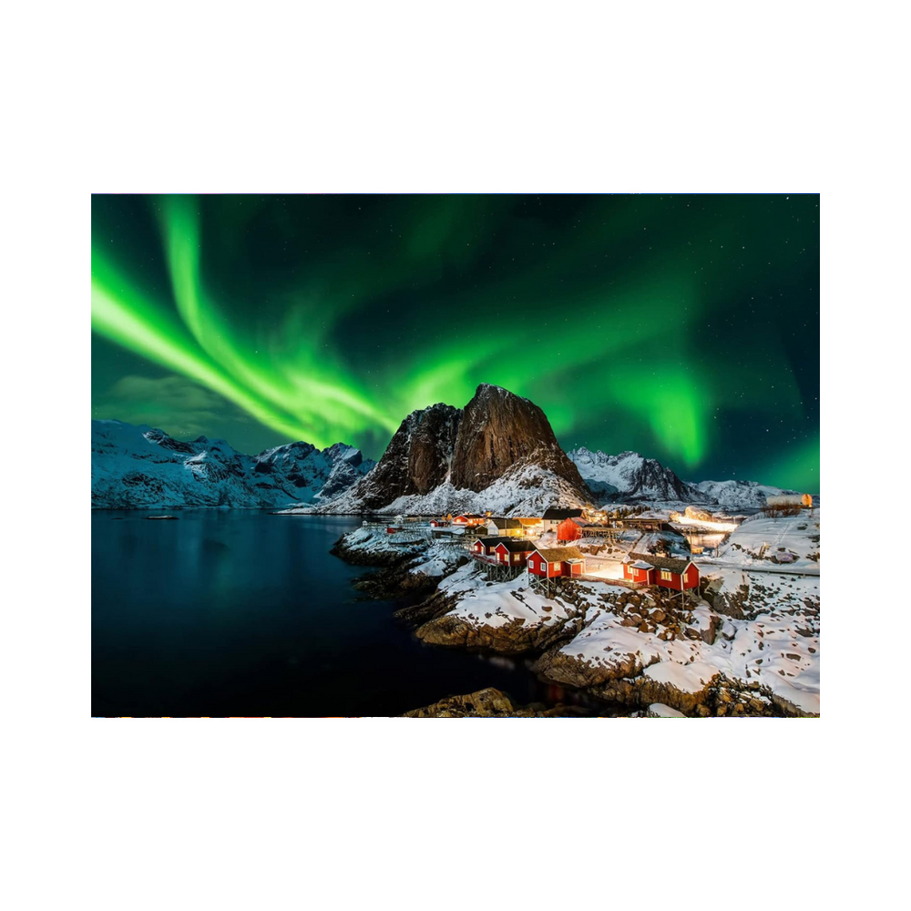 HUADADA 1000 Pieces Puzzle - Northern Lights in Norway