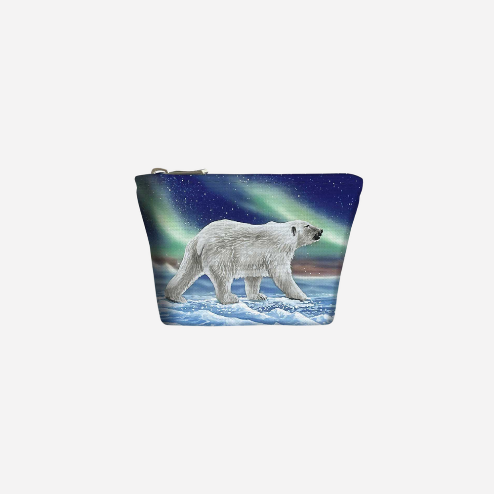 Indigenous Art Canvas Coin Purse - Ocean's Edge