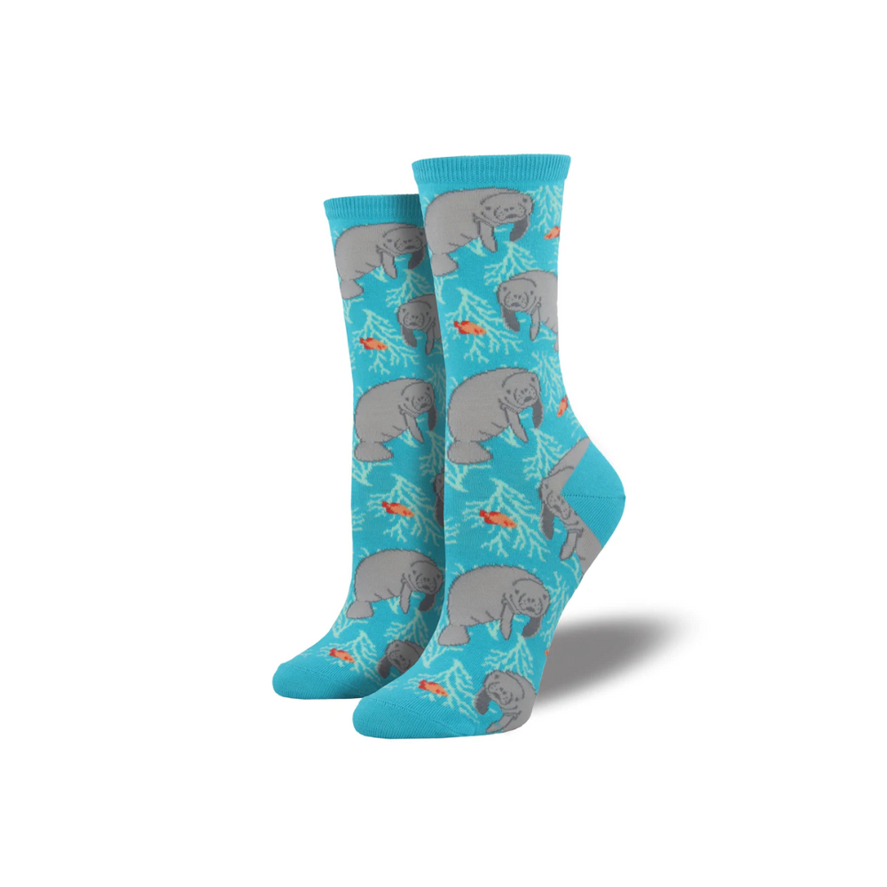 Socksmith Oh The Hu-Manatee - Bright Blue