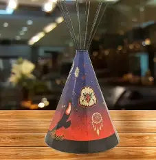 Indigenous Teepee Lamp Small - Modern Eagle