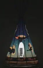 Indigenous Teepee Lamp Small - Modern Seven Animal