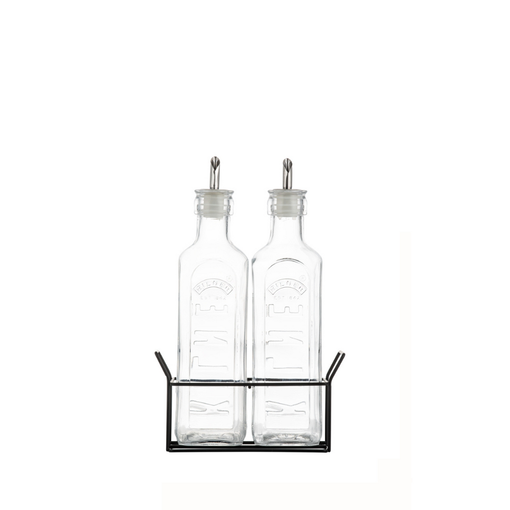 Kilner - Oil/Vinegar Bottles & Rack