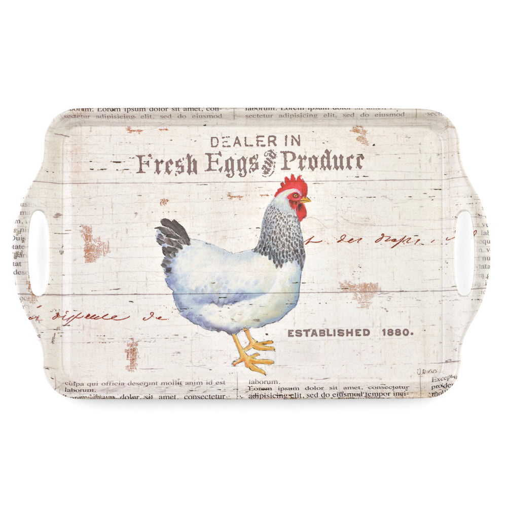 On the Farm Large Handled Melamine Tray