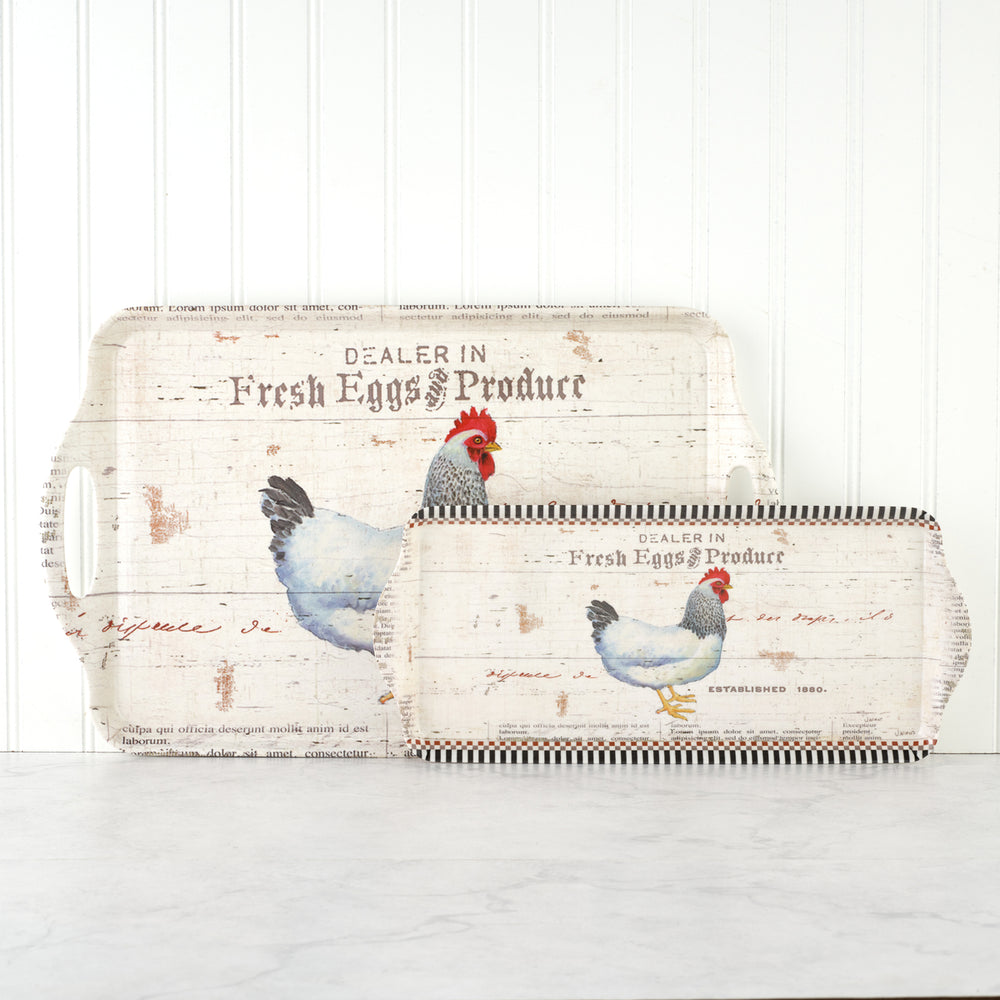 On the Farm Large Handled Melamine Tray