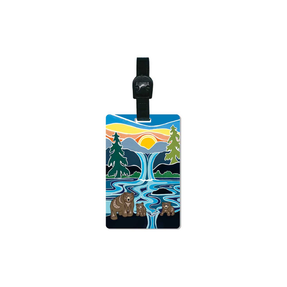 Indigenous Art Luggage Tag One Last Swim