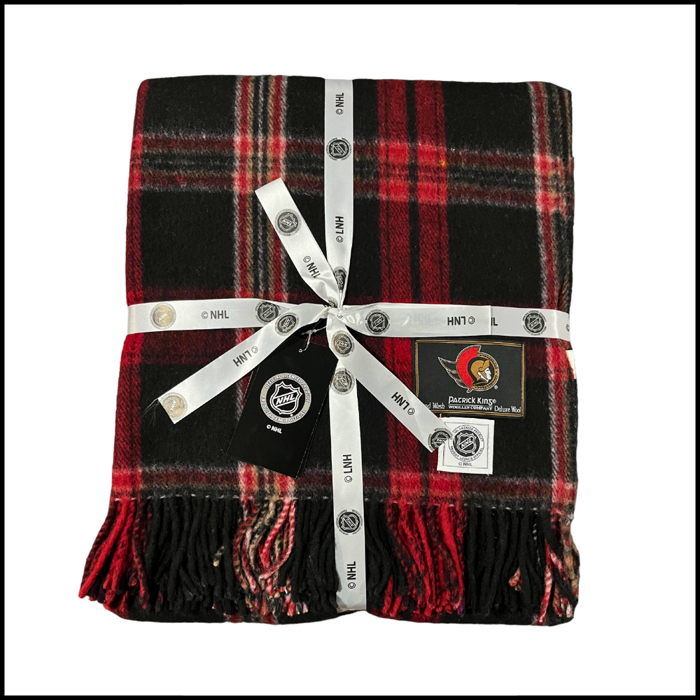 ...NHL Ottawa Senators Tartan Deluxe Wool Blanket