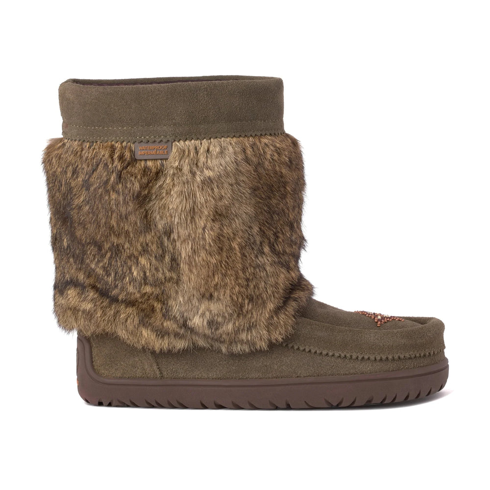 Manitobah Waterproof Half Mukluk Dark Olive