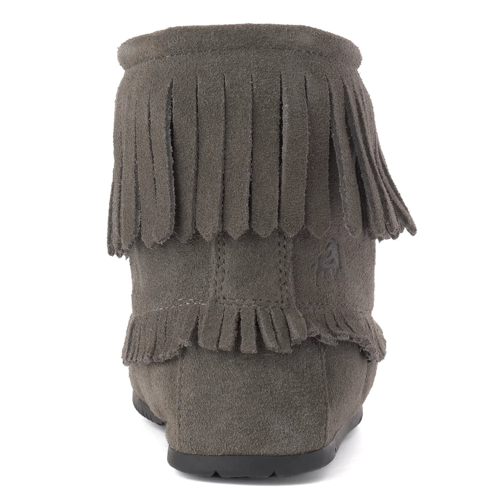 Manitobah Harvester Lined Moccasin New Charcoal