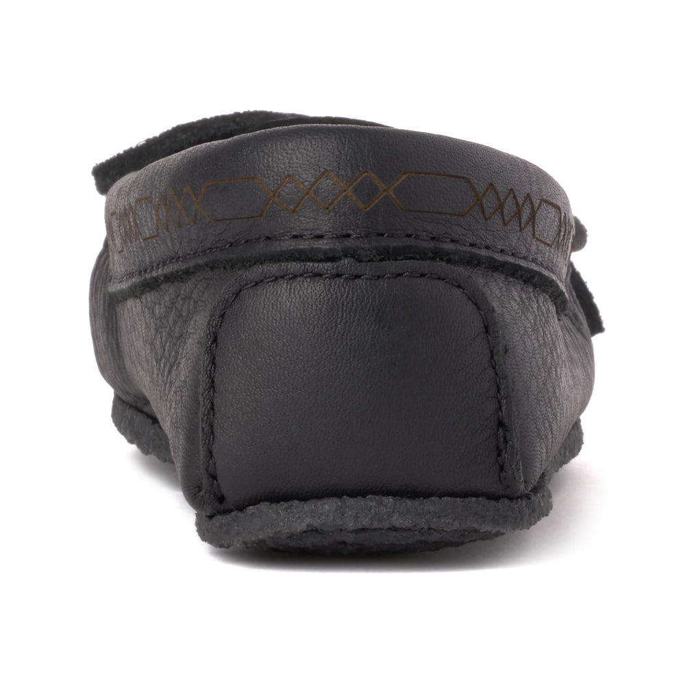 Manitobah Kids Otter Moccasin Black