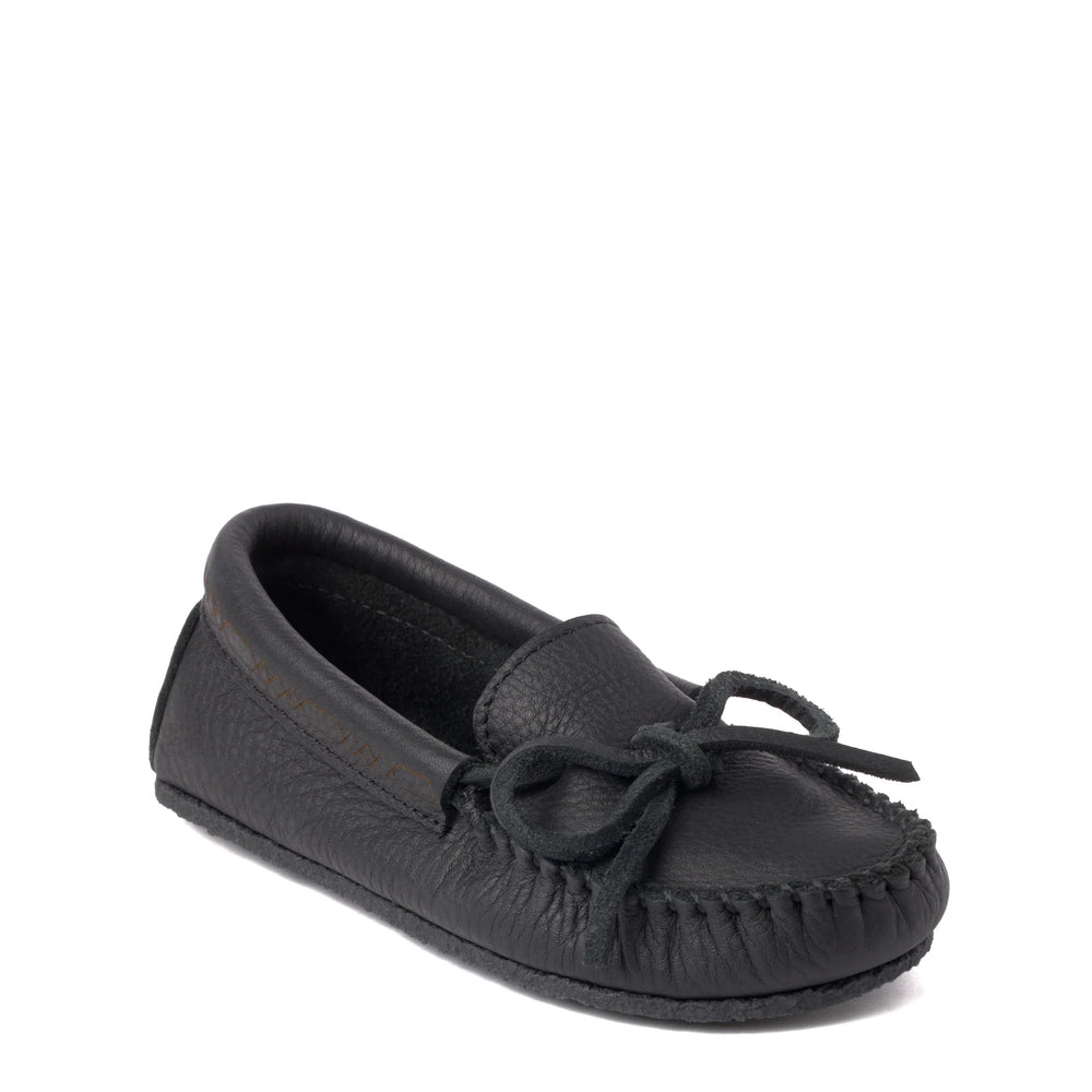Manitobah Kids Otter Moccasin Black