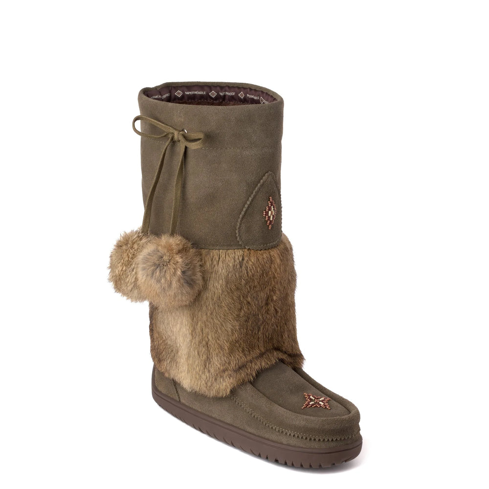 Manitobah Waterproof Snowy Owl Dark Olive