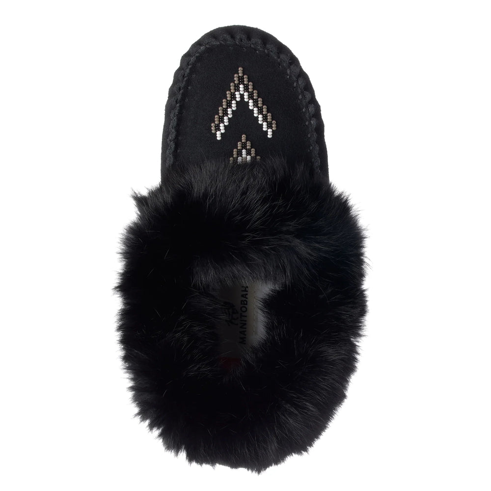 Manitobah Street Suede Moccasin New Black