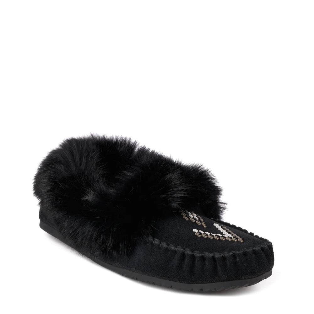 Manitobah Street Suede Moccasin New Black