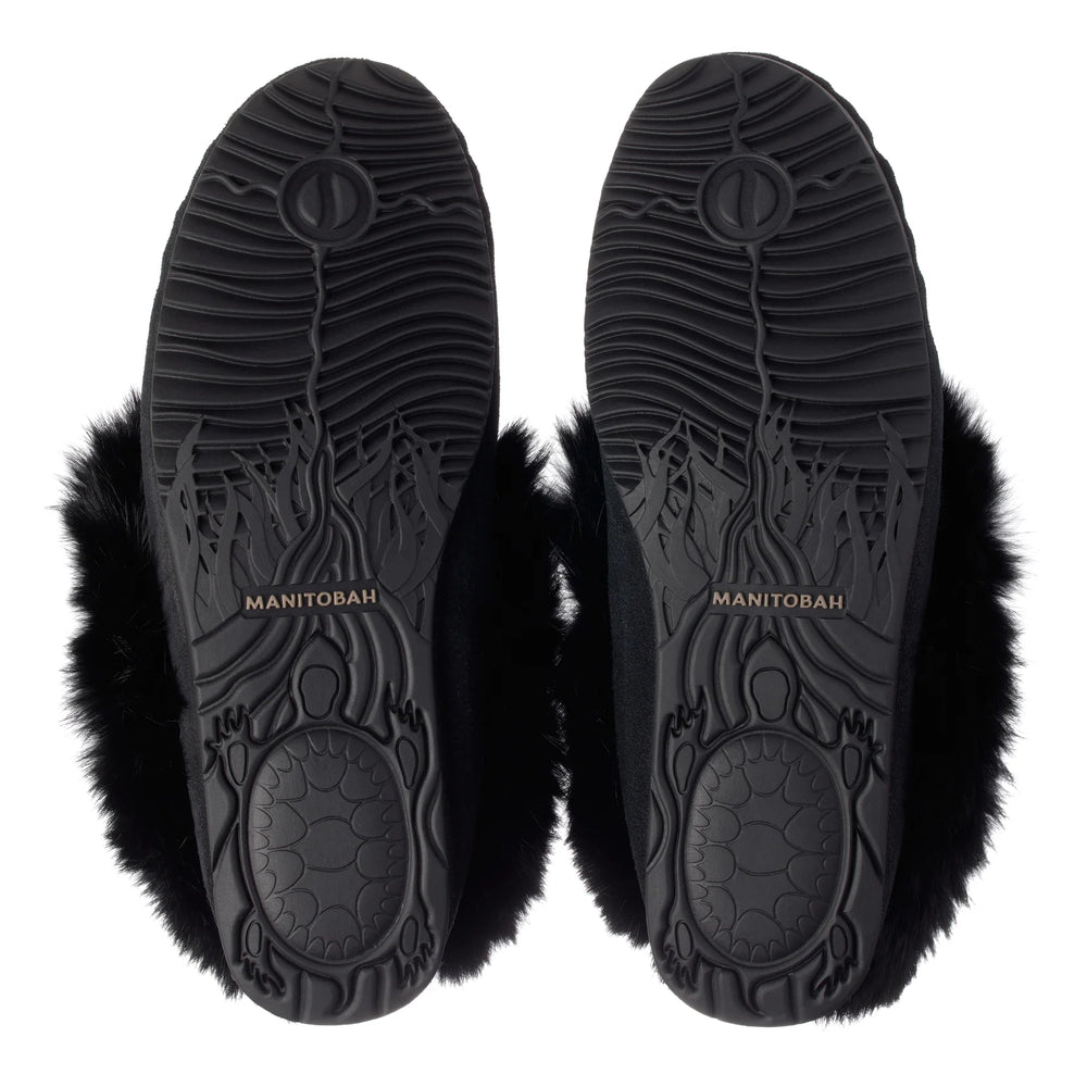 Manitobah Street Suede Moccasin New Black