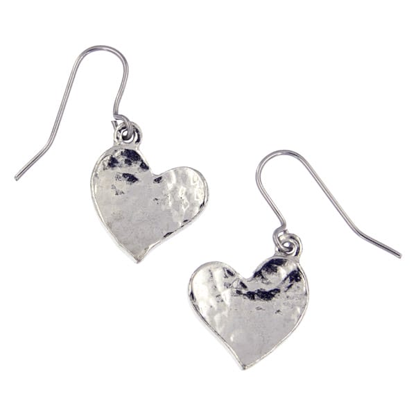 St Justin Heartbeat Beaten Heart Earrings