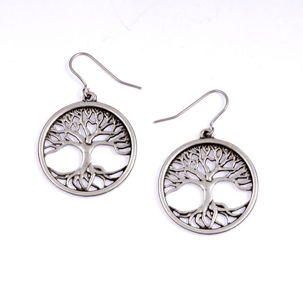 St Justin Tree of Life Drop Earrings