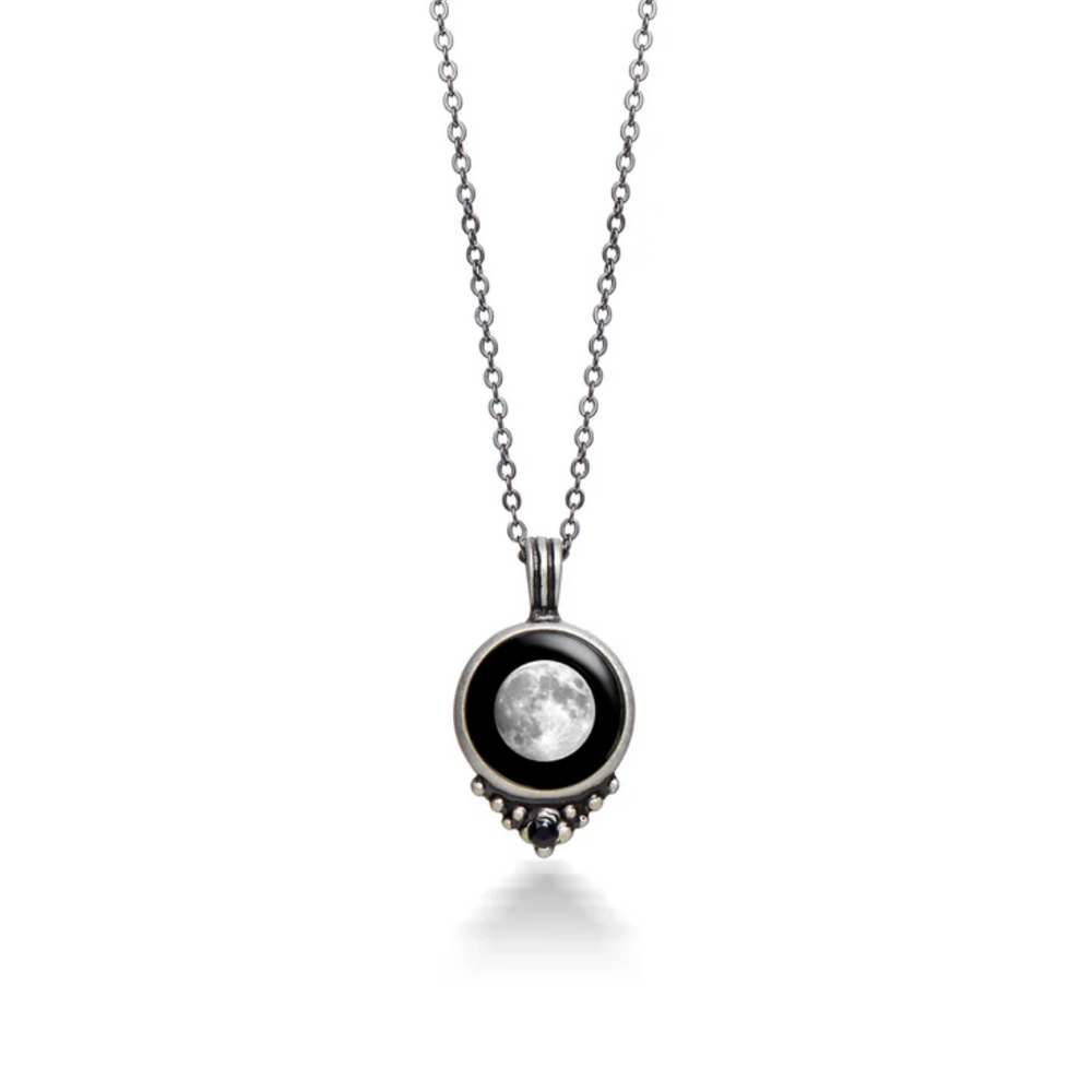 Moonglow Classic Black Swarovski Necklace