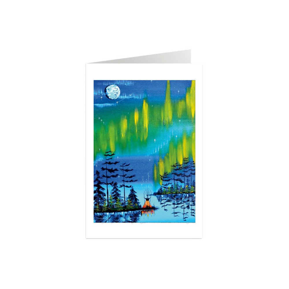 Indigenous Art Card - Northern Lights
