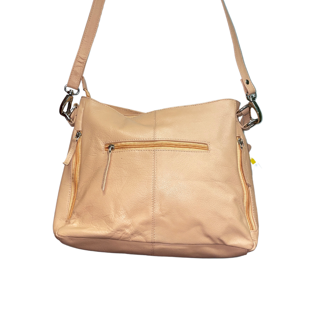 100% Indian Leather Peach Hobo Handbag (S-1685)