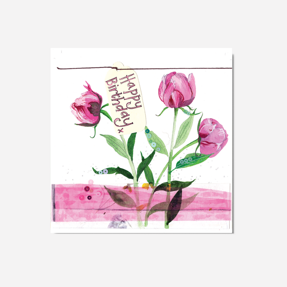 Alex Clark Large Card - Peonies