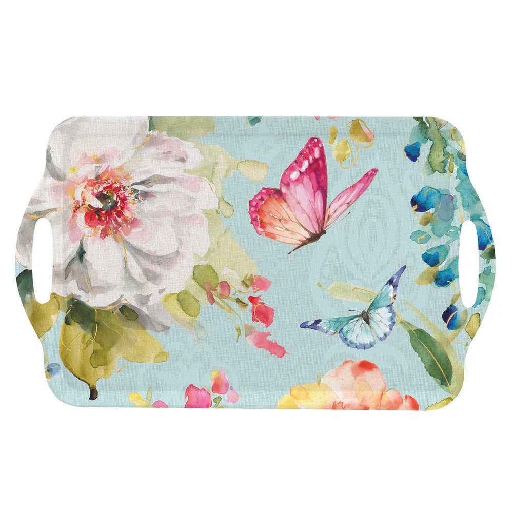 Colorful Breeze Large Handled Melamine Tray