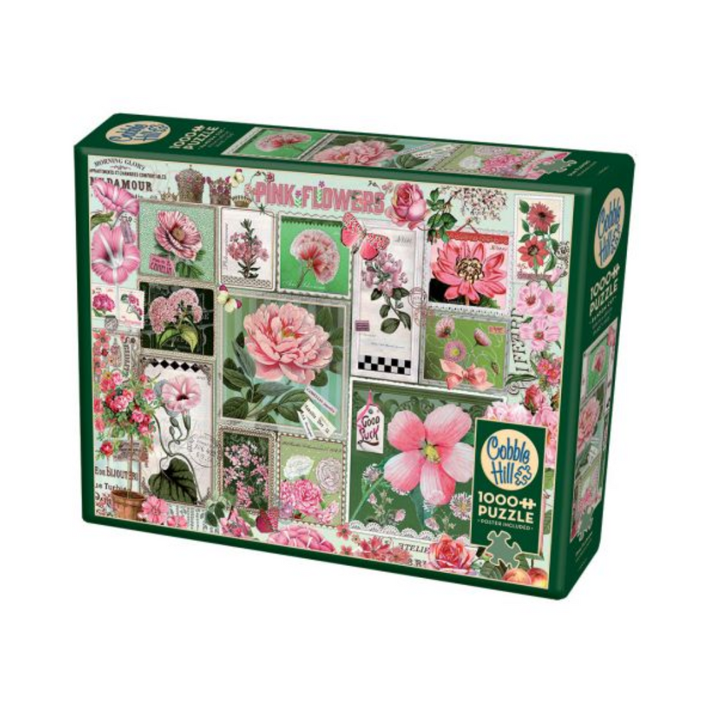 Cobble Hill Puzzles - Pink Flowers