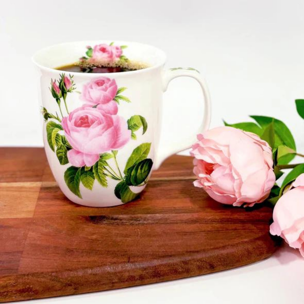 Pink Rose Java Mug