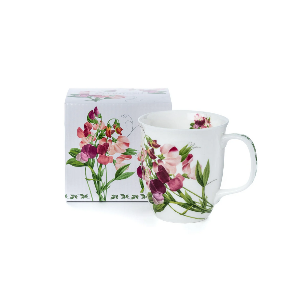 Pink Sweet Pea Java Mug