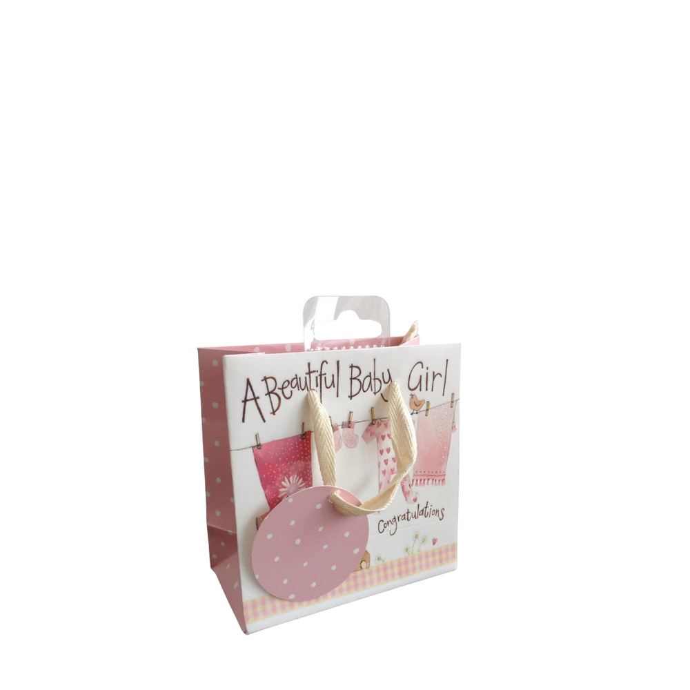 Alex Clark Small Gift Bag - Pink Washing Line