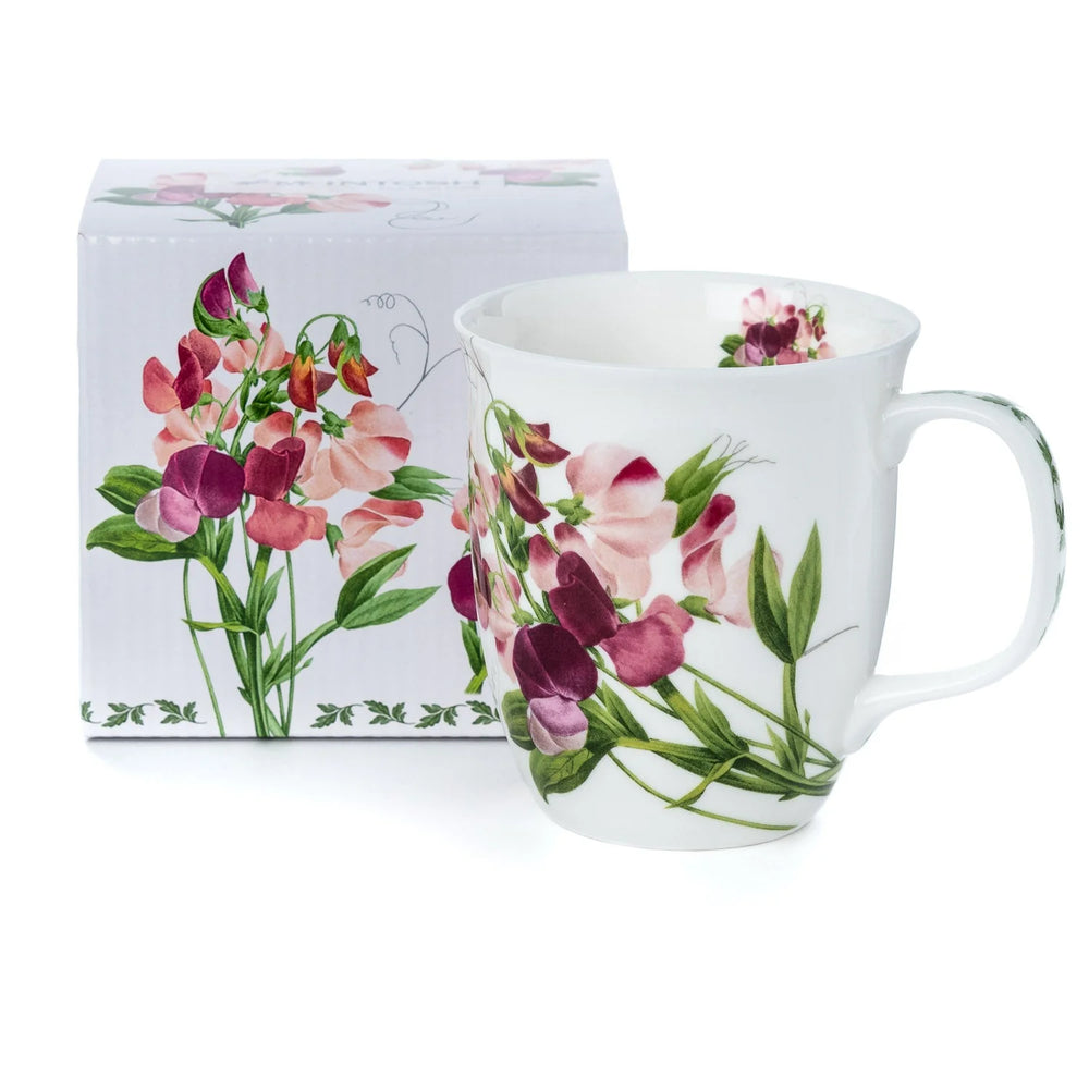 Pink Sweet Pea Java Mug