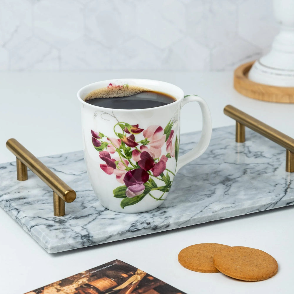 Pink Sweet Pea Java Mug