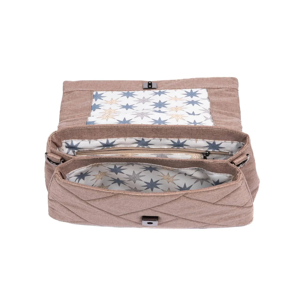 Lug Taupe Plie 2 Crossbody -  Heather Sand