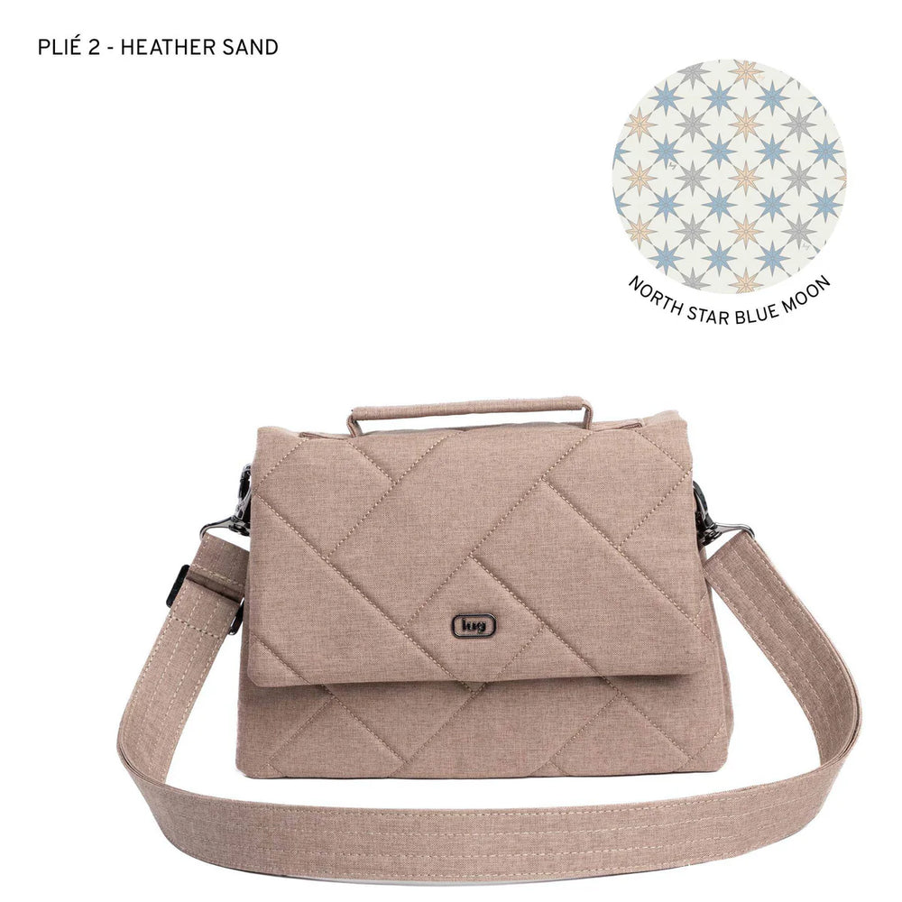 Lug Taupe Plie 2 Crossbody -  Heather Sand