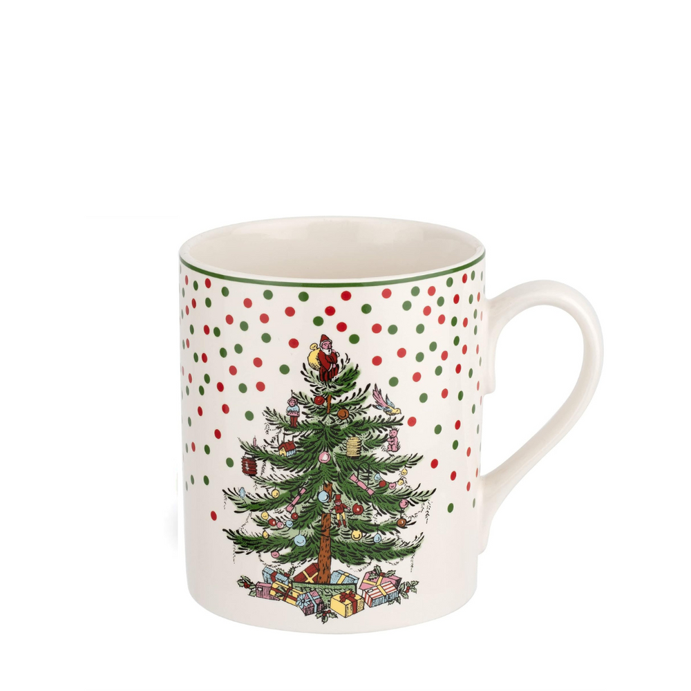 Spode Christmas Tree Polka Dot Mug 16oz