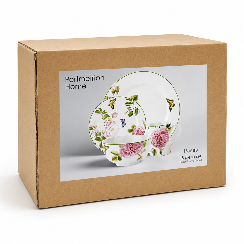 Portmeirion Home Roses 16pc Dinner Set