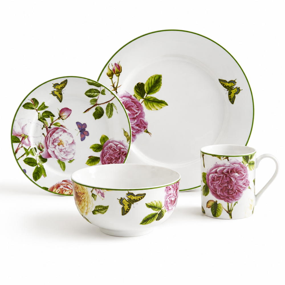 Portmeirion Home Roses 16pc Dinner Set