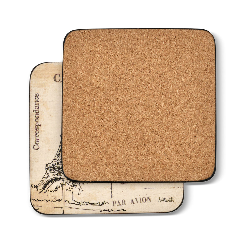 Pimpernel Post Card Sketches Coasters set of 6