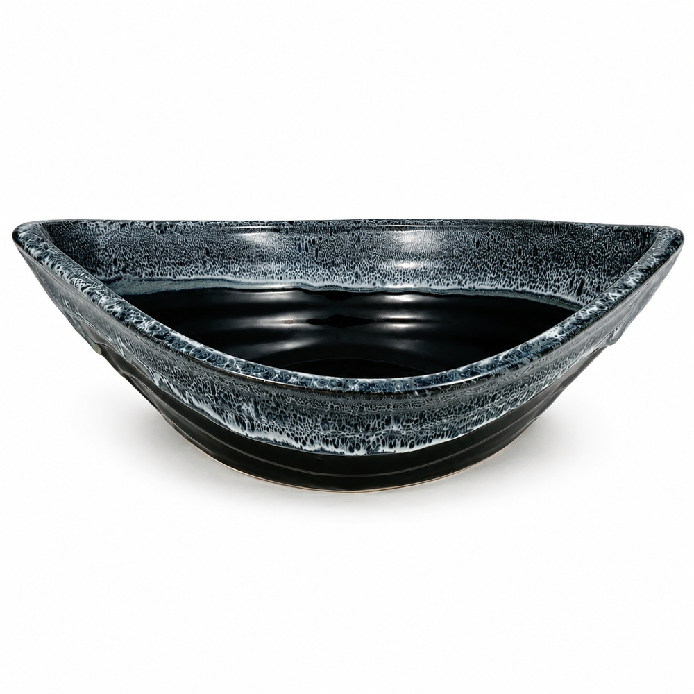 Pottery Dory Bowl - Black Diamonds