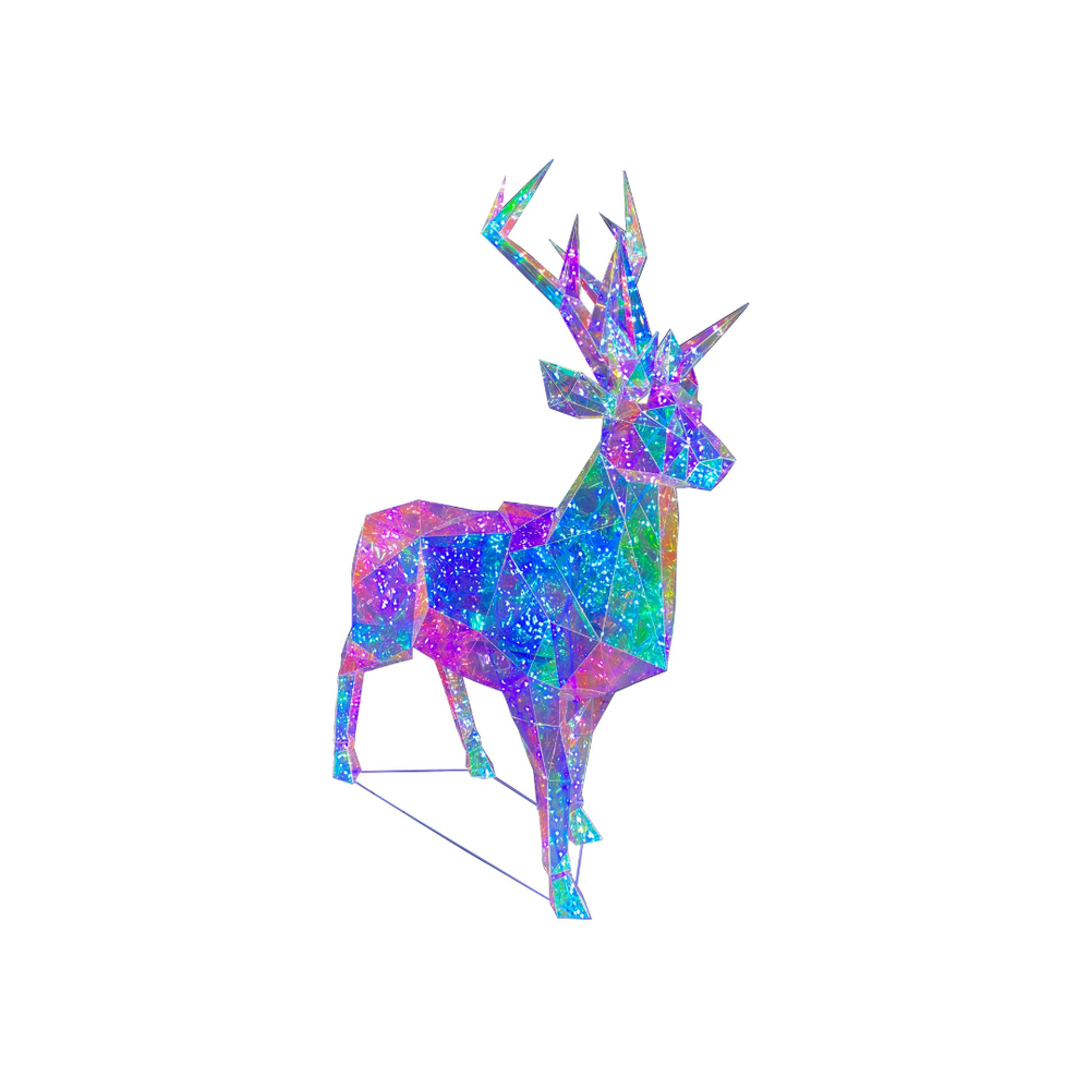 Prism Gem Lit Medium Deer