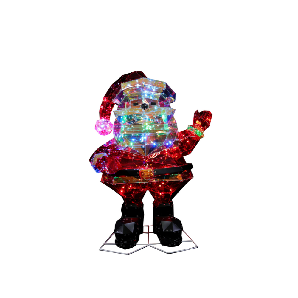 Prism Gem Lit Santa Claus