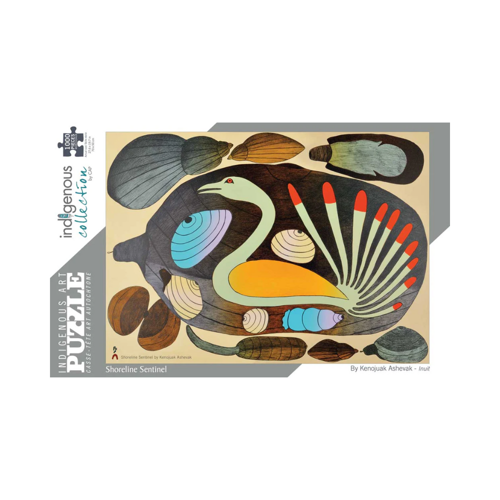 Indigenous Art Puzzle 1000 Pieces - Shoreline Sentinel