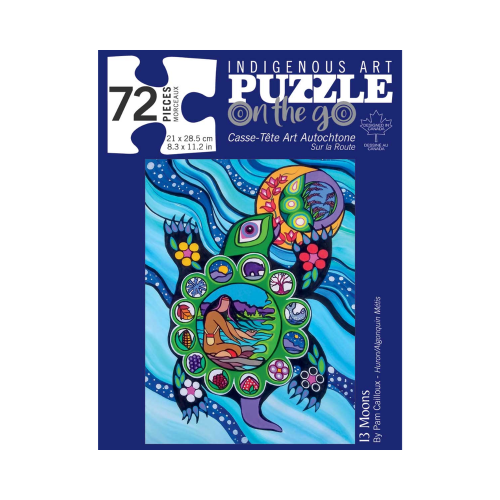 Indigenous Art Puzzle 72 Pieces - 13 Moons