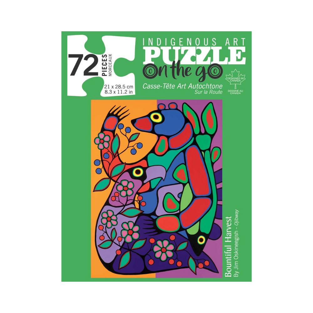 Indigenous Art Puzzle 72 Pieces - Bountiful Harvest