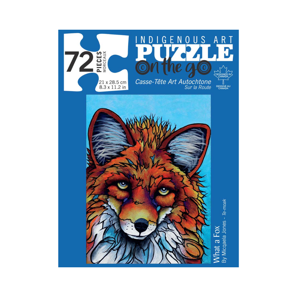 Indigenous Art Puzzle 72 Pieces - What A Fox