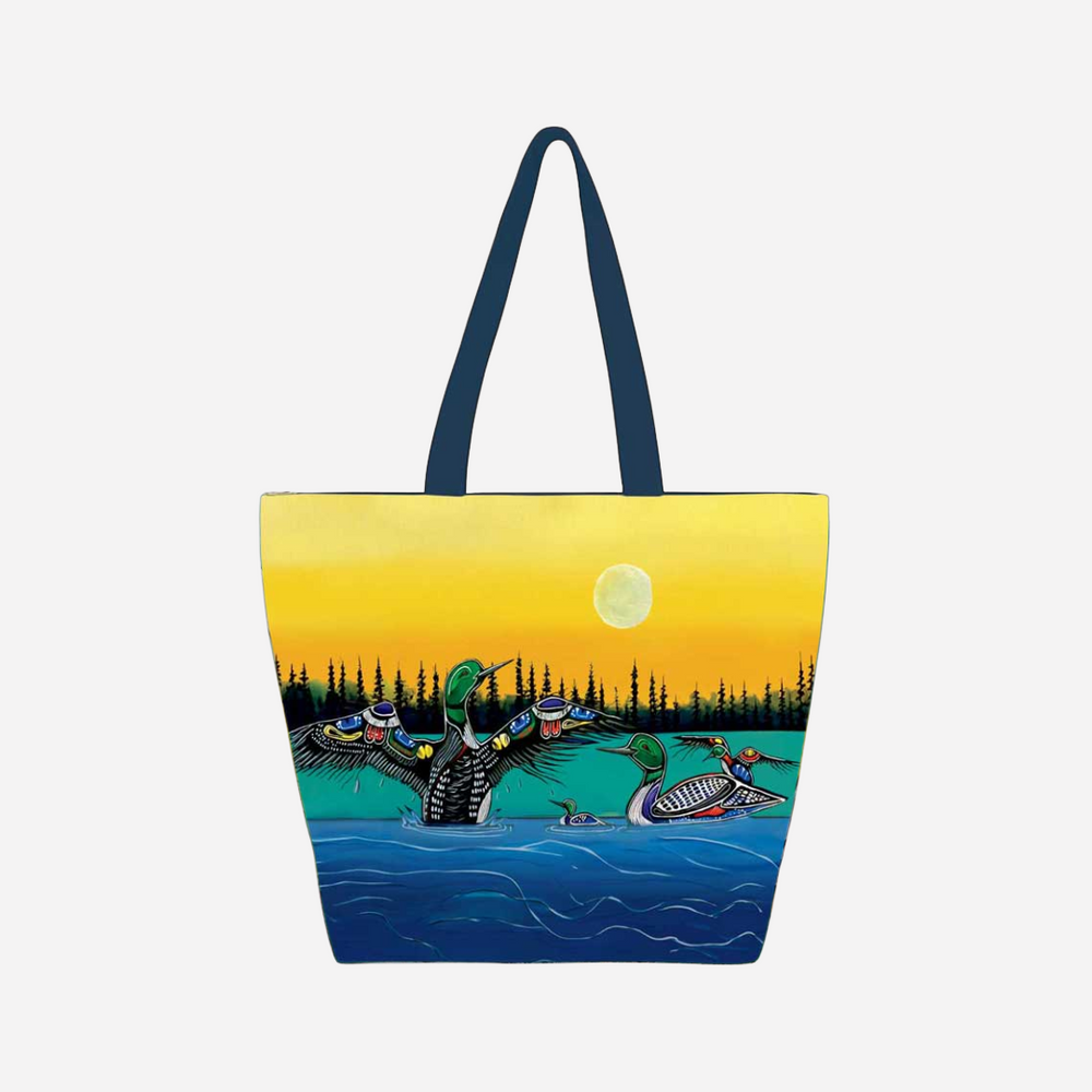 Indigenous Art Canvas Tote Bag - Protector