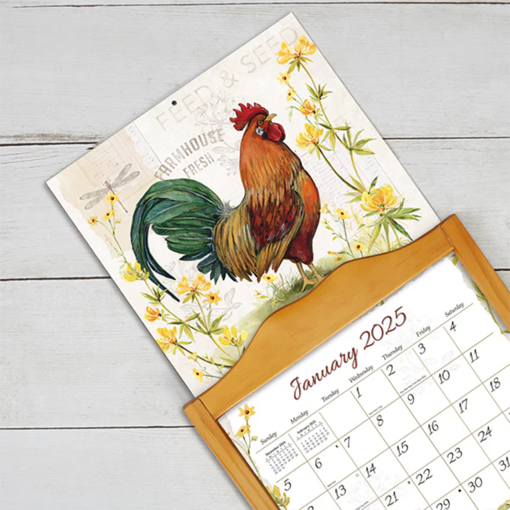 Lang 2025 Calendar - Proud Rooster