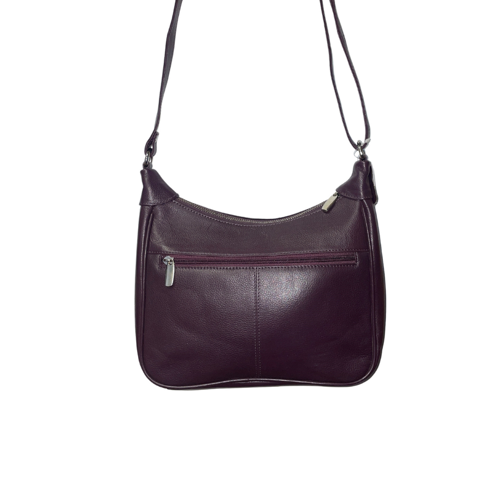 100% Indian Leather Purple Traditional Handbag (SN-2)