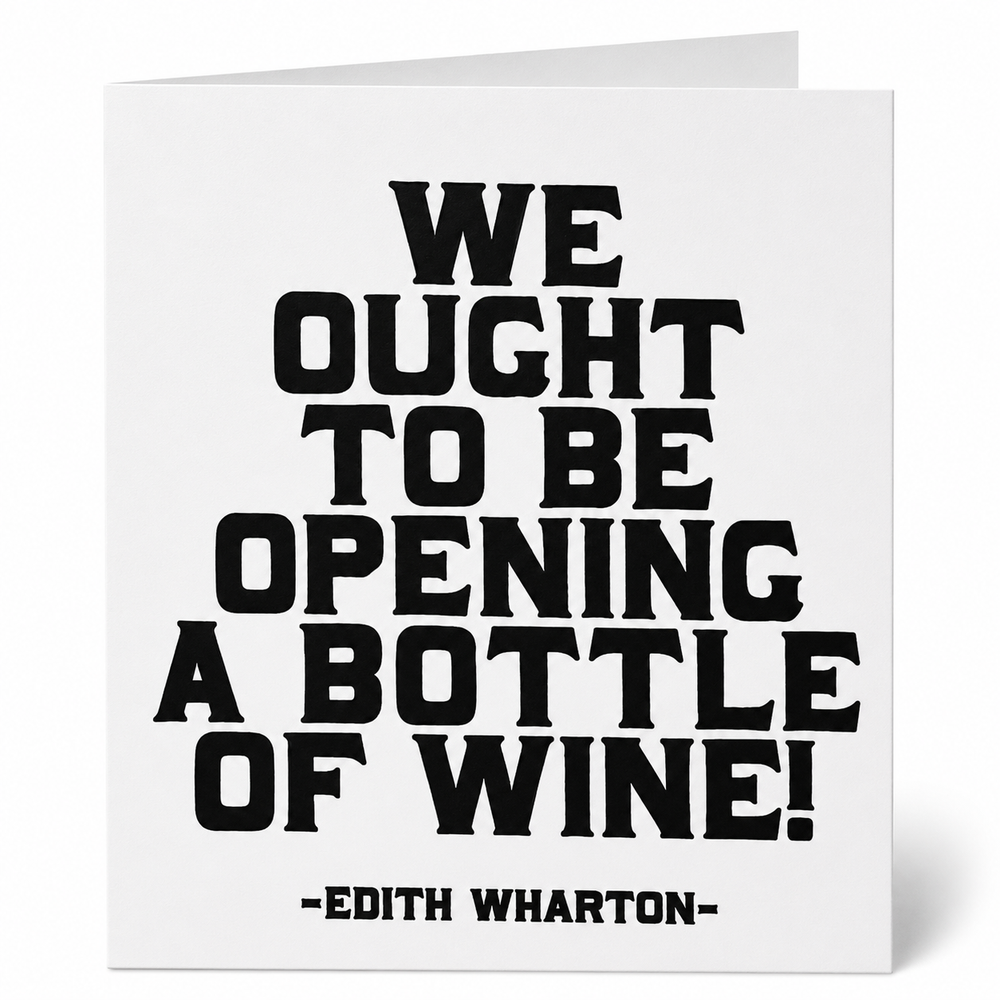 Quotables Card - Bottle of Wine