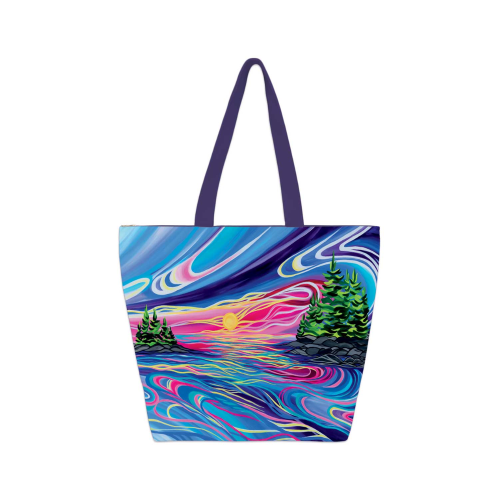 Indigenous Art Tote Bag-Reflect & Grow with Love